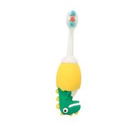 SOESFOUFU Soft Bristle Toothbrush Small Head Silicone Toothbrush Tongue Cleaner Cute Dinosaur Design Individual Packaging for Boys and Random Color Random Color