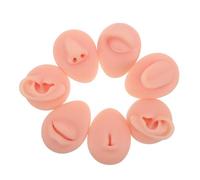 SOESFOUFU Soft Silicone Practice Piercing Kit Realistic Simulation Nose and Mouth Model, Skinfriendly Elastic Silicone Fake Body Parts for Piercing Practice and Jewelry Display