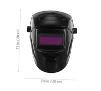 SOESFOUFU Solar Powered Auto Darkening Welding Facial Screen with Shade Sensitivity and Return Protective Mask for Industrial Use Against Sparks Dust and Harmful Rays