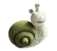 SOESFOUFU Solar Powered Luminous Resin Snail Statue Creative Garden Ornament for Outdoor Park and Courtyard Decor Unique Poolside Lighting Accent Rustic Style Decorative Gift