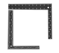 SOESFOUFU Steel Angle Ruler 12 Inch Metal L-Square Measuring Tool with Dual Scale for Engineering and Office Drafting