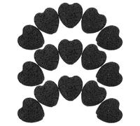 SOESFOUFU Stone Diffusers for Essential Oils Heart-Shaped Lava Rock 20pcs Black Reusable Portable for Office Travel Meditation