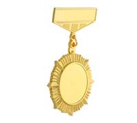 SOESFOUFU Sturdy Zinc Alloy Costume Medal Brooch Vintage Metal Badge Pin for Men and Women Honor Award Accessory Multipurpose Decorative Lapel Pin Gift