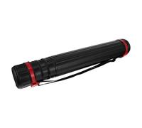 SOESFOUFU Thick Telescoping Drafting Tube for Architects, Black PVC | Adjustable Shoulder Strap, Spiral Opening and Secure Buckle, for Documents, Plans, Library Archive Storage