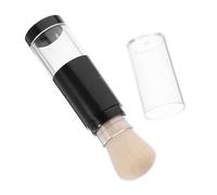 SOESFOUFU Travel Makeup Brush with Integrated Refillable Container Soft Powder Brush for Loose Powder Foundation Highlighter Convenient Press Dispensing Design for Easy Application
