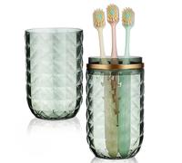 SOESFOUFU Travel Toothbrush Holder and Storage Case, Lightweight Plastic Container with Dual Function for Home Bathroom and Outdoor Adventures, 8.61X2.75X2.75Inch