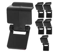 SOESFOUFU Turtle Padlock Aquarium Lid Lock Clips Secure Enclosures Multifunctional Design Easy to Use 6pcs Black Abs Anti-escape Reptile Tank Lid Lock Clips