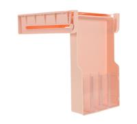 SOESFOUFU Under Desk Storage Organizer with Divider Compartments Plastic Slide-out Drawer for Manicure Tools Nail Implements Pens and Stationery Self-adhesive Hidden Undermount for Office