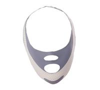 SOESFOUFU V-shaped Face Lifting Strap for Double Chin Reduction, Gray Face Muscle Belt Compression Band, Facial Slimming and Jawline Contouring Tool for Men and Women, Skin Elasticity Care