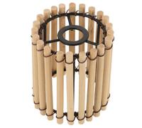 SOESFOUFU Vintage Bamboo Lampshade Abstract Chinese Style Handmade Lamp Cover Durable Woven Replacement Shade for Table Lamps Home and Restaurant Decoration