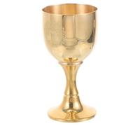 SOESFOUFU Vintage Brass Chalice Goblet Cup with Pentagram and Tree of Life Design, Solid Brass Material, Not Easy to Fade, for Home Decor and Tarot Rituals