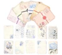 SOESFOUFU Vintage Scrapbooking Paper Set 10 Books Rectangular Paper Sheets Multi-use Scrapbook Decorative Suitable for Scrapbooking and Art Projects for DIY Craft Material and Handicrafts