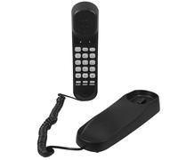 SOESFOUFU Vintage Wall Mount Landline Phone with Calls and Easy Installation, Sl lack Design for Homes and Hotels, Simple Wall Hanging Telephone for Office Use