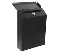 SOESFOUFU Wall Mount Mailbox Outdoor Metal Mailboxes outside Use with Lockable Iron Construction, Simple Elegant Country-style Design, for Collecting Letters Securely on Walls