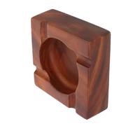 SOESFOUFU Walnut Wood Ashtray with Engraved Design Large Groove Cigarette and Cigar Holder for Desk Solid Wood Vintage Style Ash Tray for Home Tea Rooms and Hotels