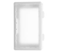 SOESFOUFU Waterproof Switch Plug Outlet Cover, Horizontal Vertical Single Gang Outdoor Plug and Receptacle Rainproof Protector for Bathroom White