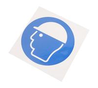 SOESFOUFU Wear Helmet Safety Sticker Self Adhesive Label Decal for Construction Sites Warehouses Factories High Visibility Pictogram Sign Protective Warning