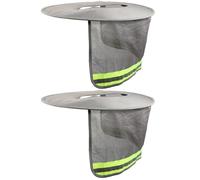 SOESFOUFU Wide Brim Hard Hat Covers 2pcs and Reflective Strip Design Lightweight Cooling Sun Visor with Breathable Polyester Material Lightweight Cooling Sun Visor for Outdoor Activities