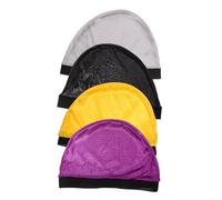 SOESFOUFU Wig Liner Stretch Dome Cap 4Pcs One Size Elastic Soft Breathable Hair Caps for Women Men Silky Wave Protection Sleeping Shower Random Color