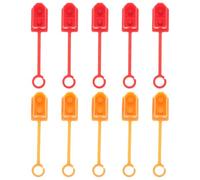 SOESFOUFU Xt60 Plug Protector Covers 10Pcs Plastic Dustproof Insulated Caps for Lithium Battery Connectors Designed for Rc Model Applications 2.2X0.47 Inch