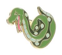 SOESFOUFU Year Snake Brooch Chinese Zodiac Metal Pin with Snake Motif for Year Celebration Elegant Animal Lapel Pin Luck and Wisdom