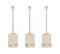 Soeudgh 3Pcs DSL Filter Splitter for Phone Line Phone Jack Splitter In-Line DSL Filter Telephone Modem ADSL Splitter Filter