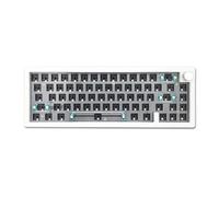 Soeudgh GMK67 Mechanical Keyboard Kit Hot-Swappable 3-Mod Bluetooth 2.4G Wireless RGB Backlit Gasket Structure Keyboard White