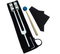 Soeudgh Tuning Fork Set, Tuning Forks Fit for Healing Chakra,Sound Therapy,Keep Body,Mind and Spirit in Perfect Harmony Silver Chakra Tuning Forks OTTO64HZ