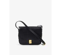 Soeur Womens Soeur Belissima Maxi Branded-Buckle Leather Cross-Body Bag Black 1 Size