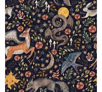 SOEWIOU Colorful Animals Wallpaper,45 * 300cm Thicken Peel and Stick Wallpaper Fox/Swallow/Snake/Wolf/Flower Waterproof Wall Paper for Home Bedroom Cabinets and Kitchen Deco