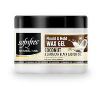 SOF N’ FREE Twist & Braid Hair Gel with Coconut & Black Castor Oil - Flake-Free Styling Gel for Curly Hair, Braids, Twists & Locs - 250 ml - Sourced by Bronx International Ltd