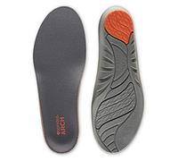 Sof Sole Arch Insoles- Enhanced Arch Support and Cushioning,Targeted Gel Drops and a Deep Heel Cup Maximize Comfort,Ideal for Users With an Active Lifestyle and High Arches,UK 3-5,Grey/Orange