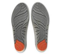 Sof Sole Arch Insoles- Enhanced Arch Support and Cushioning,Targeted Gel Drops and a Deep Heel Cup Maximize Comfort,Ideal for Users With an Active Lifestyle and High Arches,UK 6-7,Grey/Orange