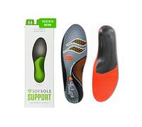 Sof Sole Insoles Unisex FIT Support Full-Length Foam Shoe Insert, Grey, Women's 9-10/Men's 7-8