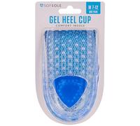 Sof Sole Men's Gel Heel Cup Insoles, Clear, 000 N