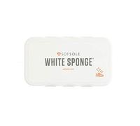 Sof Sole White Shoe Sponge | Revives White Colour on Leather, Vinyl & Midsoles | Removes Scratches & Scuffs | Resealable Travel Box