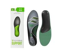 Sof Sole Women's 5-6/Men's 3-4, Neutral Arch Unisex FIT Support Insoles, Grey, 3 UK