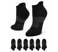 Sof Sole Women's Bamboo Performance Socks 6-Pack Running, Black, 5-10 (Pack of 6)