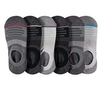 Sof Sole Women's Performance Bamboo Invisible Liner No-Show Sock, Grey, Black, White, Pink, Purple, Blue, M