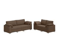 Sofa 2 pcs Fabric Modern Indoor Living Room Couch 2-Seater 3-Seater Set vidaXL
