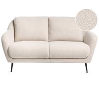 Beliani Sofa 2 Seater Eiby Boucle Beige