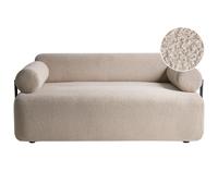 Beliani Sofa 2 Seater Elva Boucle Beige