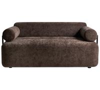 Sofa 2 Seater ELVA Chenille Dark Brown