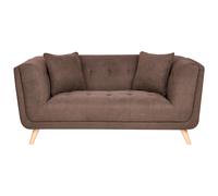 Sofa 2 Seater HABO Fabric Dark Brown