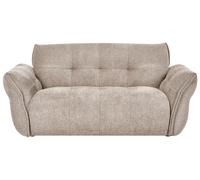 Beliani Sofa 2 Seater Halba Fabric Taupe
