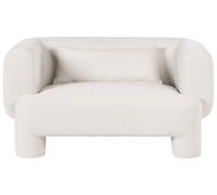 Beliani Sofa 2 Seater Hogbo Fabric White