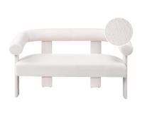 Beliani Sofa 2 Seater Ilbro Boucle Off-White