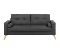 Sofa 2 Seater KALMAR Fabric Dark Grey