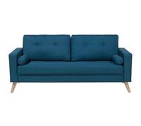 Beliani Sofa 2 Seater Kalmar Fabric Sea Blue