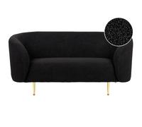 Sofa 2 Seater LOEN Boucle Black